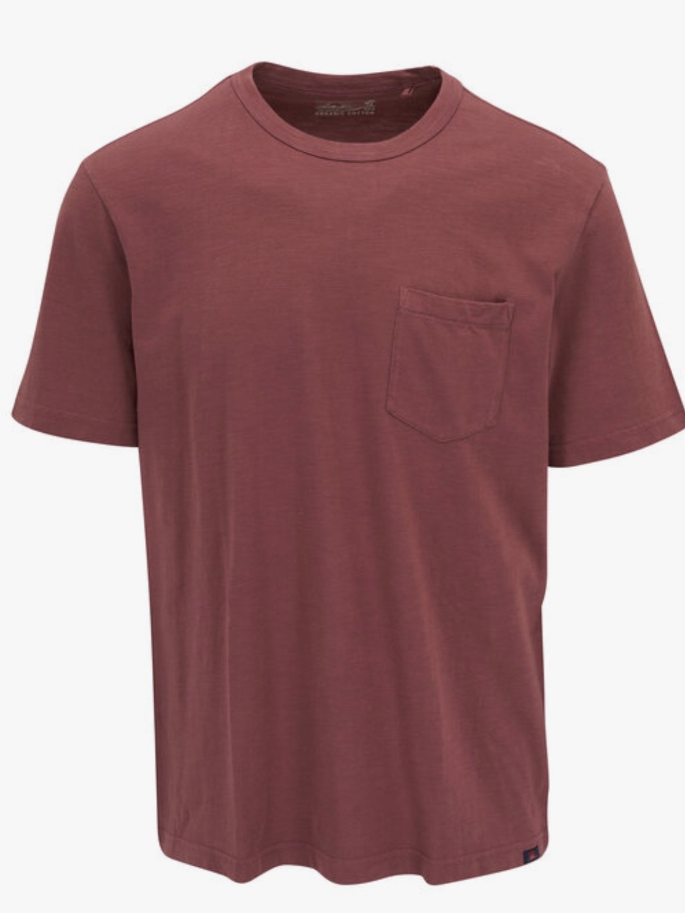 FAHERTY Plum Wine Sunwashed Pocket T-Shirt XL